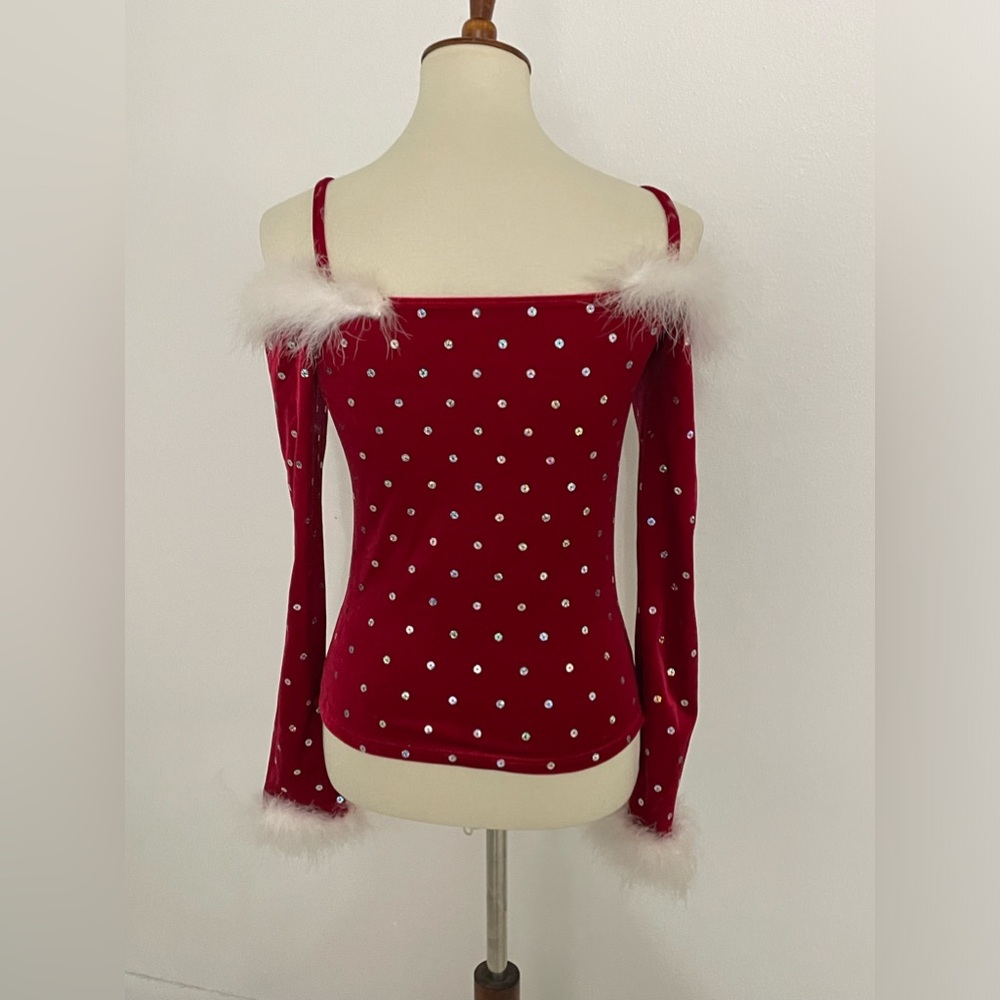 Santa Baby Dance Top Christmas Costume - Picture 5 of 8